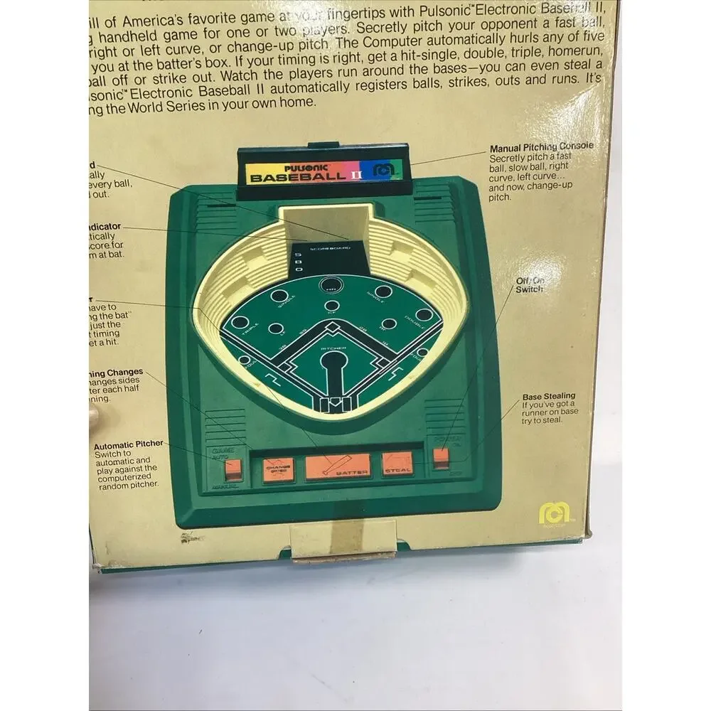 Pulsonic Baseball II 2 by MEGO Handheld Electronic Game 1979 - New - Not Sealed